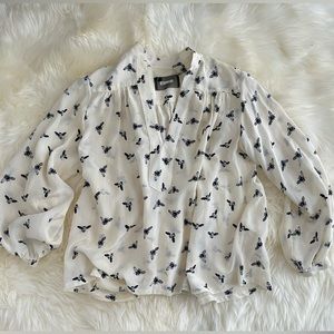 New no tag Reformation bee print blouse size small